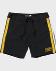 Captain Fin Mens Race Tracker 17" Boardshorts - Black - ManGo Surfing