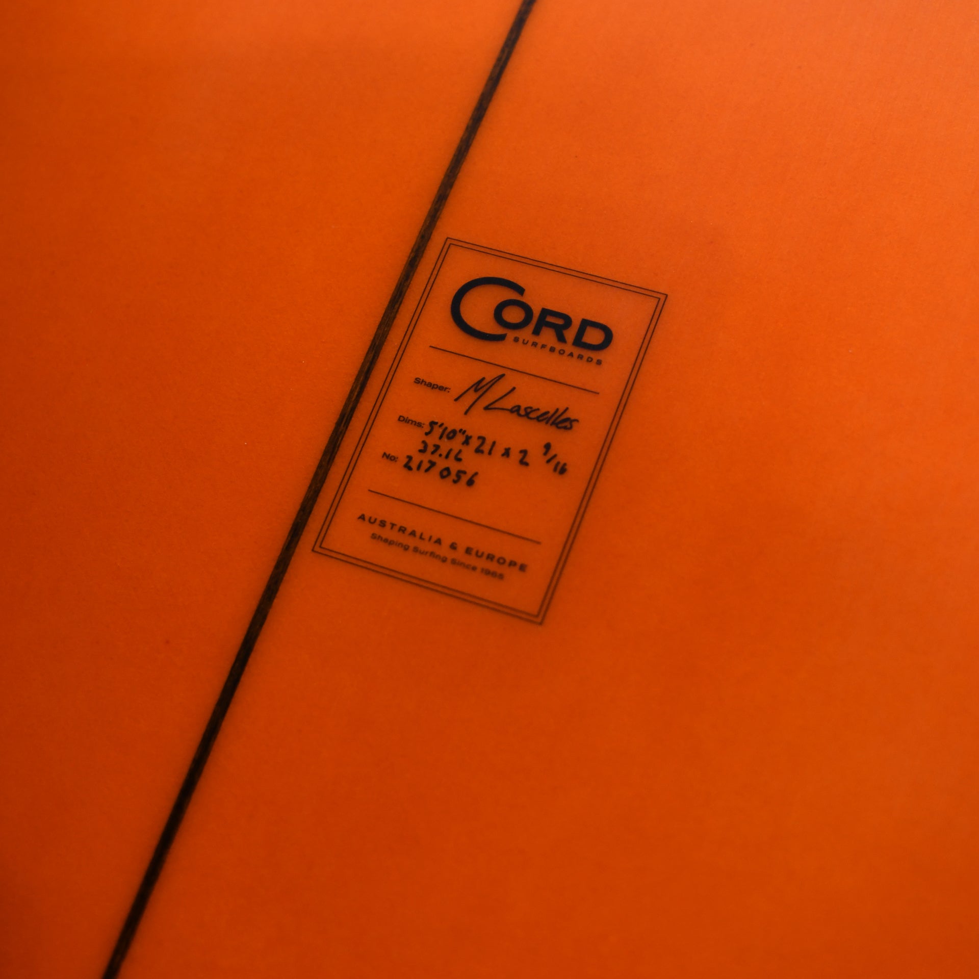 Cord Surfboard - Humbucker 5'10 - Orange Tint