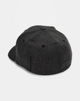 Volcom Mens Full Stone Hthr Flexfit Cap - Charcoal Heather