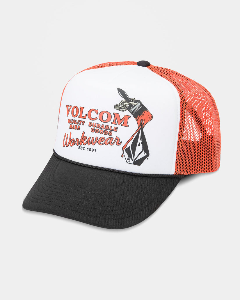Volcom Mens Even Lay Workwear Cap - One Size - Orange - ManGo Surfing