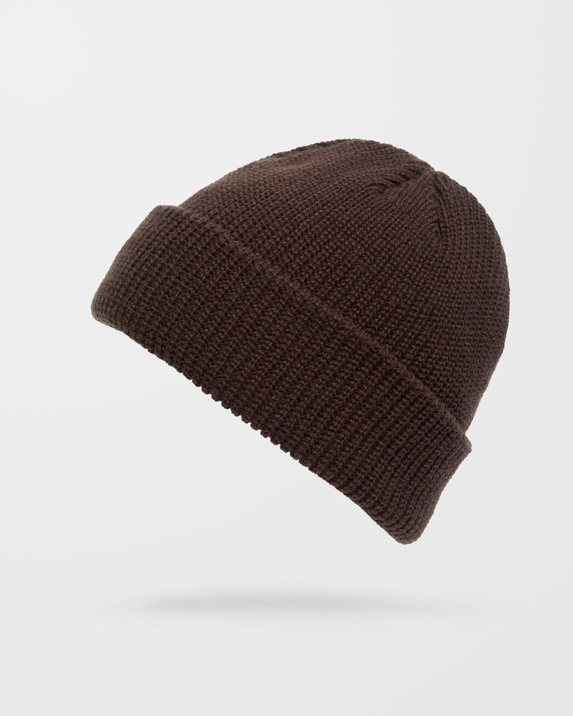 Volcom Mens Full Stone Beanie Hat - One Size - Cacao - ManGo Surfing