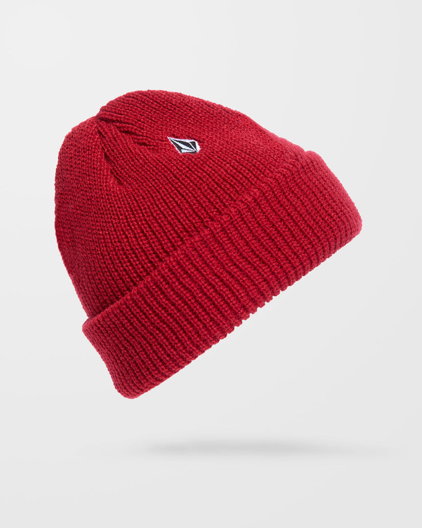 Volcom Mens Full Stone Beanie Hat - One Size - Lifeguard Red - ManGo Surfing