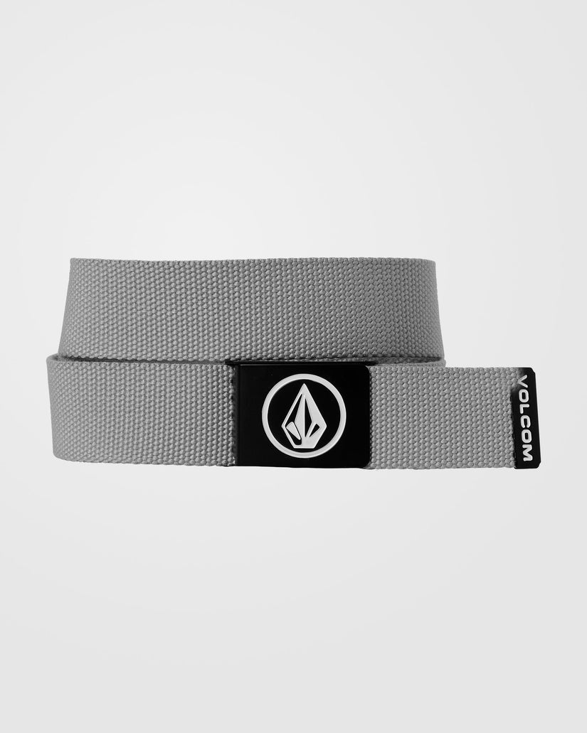 Volcom Circle Web Belt - One Size - Heather Grey