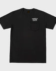 Dark Seas Traditional Pocket Mens T-Shirt - Black - ManGo Surfing