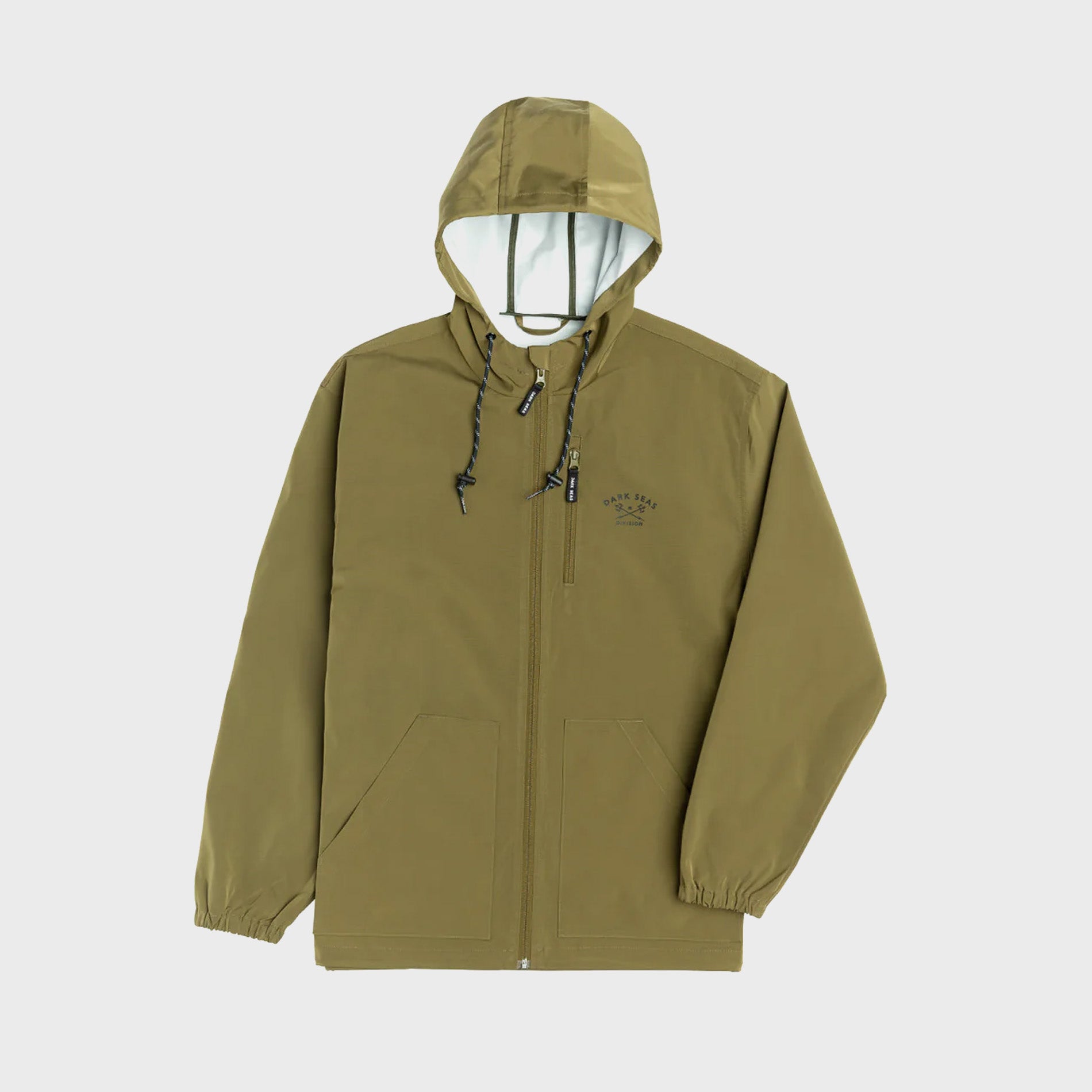 Dark Seas Mens Port Jacket - Olive - ManGo Surfing