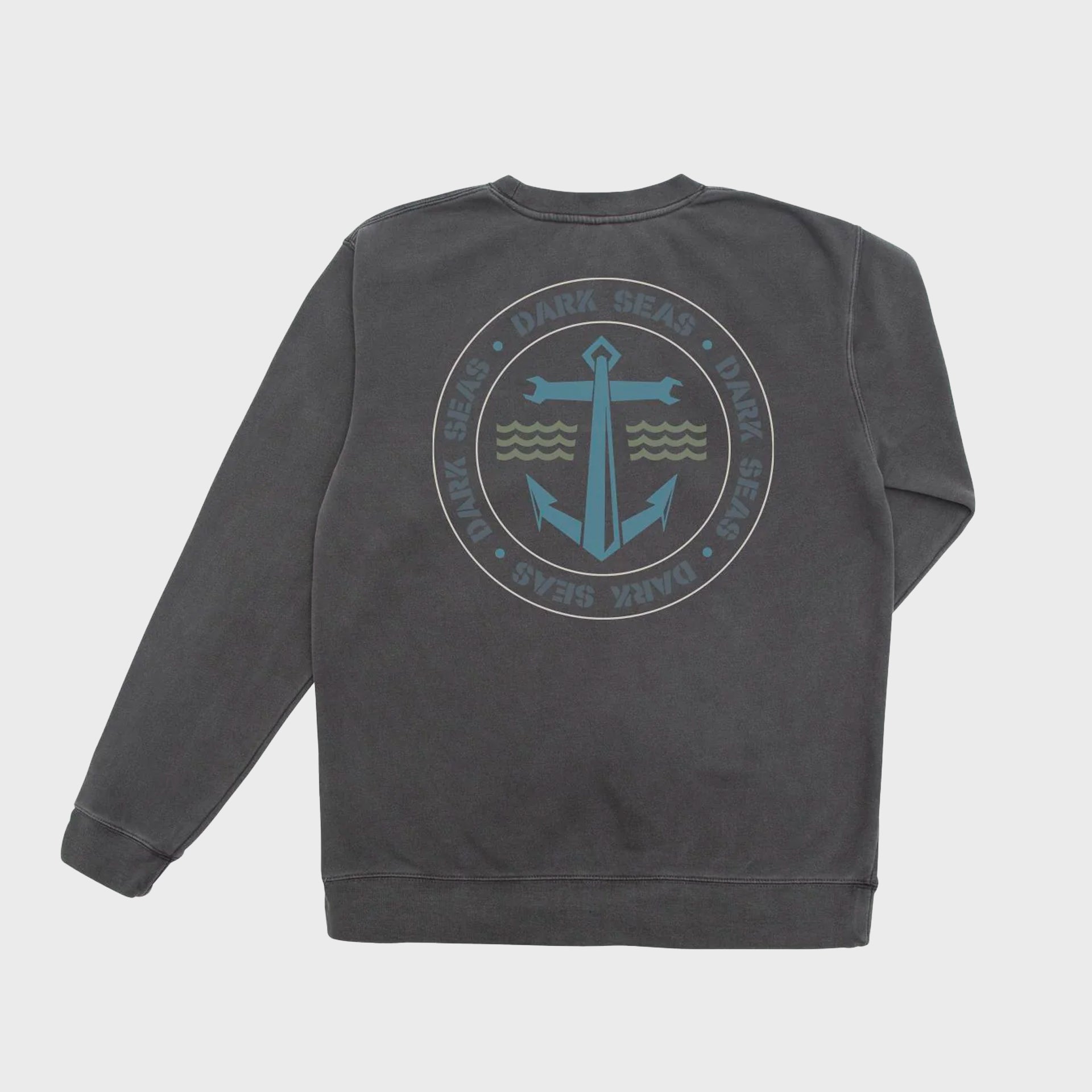 Dark Seas Offshore Crewneck Sweatshirt - Black - ManGo Surfing