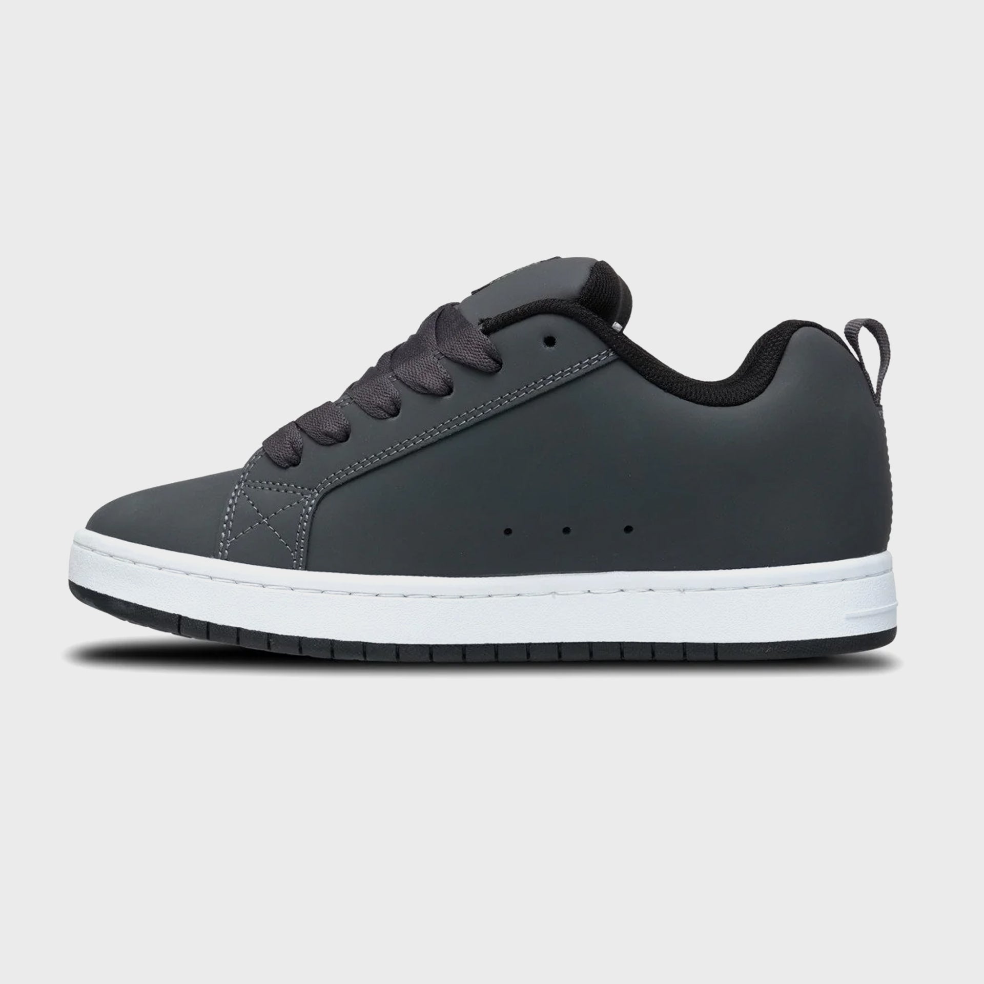 DC Shoes Mens Court Graffik Leather Shoes - Grey/Black/Green