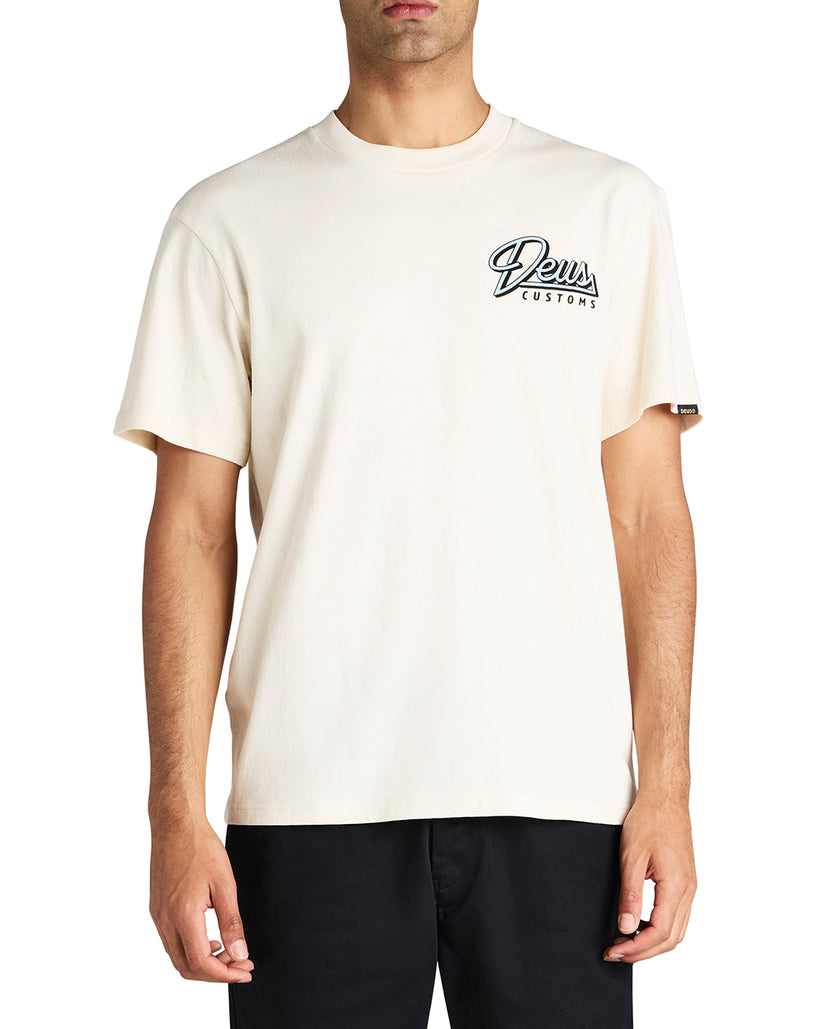 Deus Mens Conduit T-Shirt - Dirty White