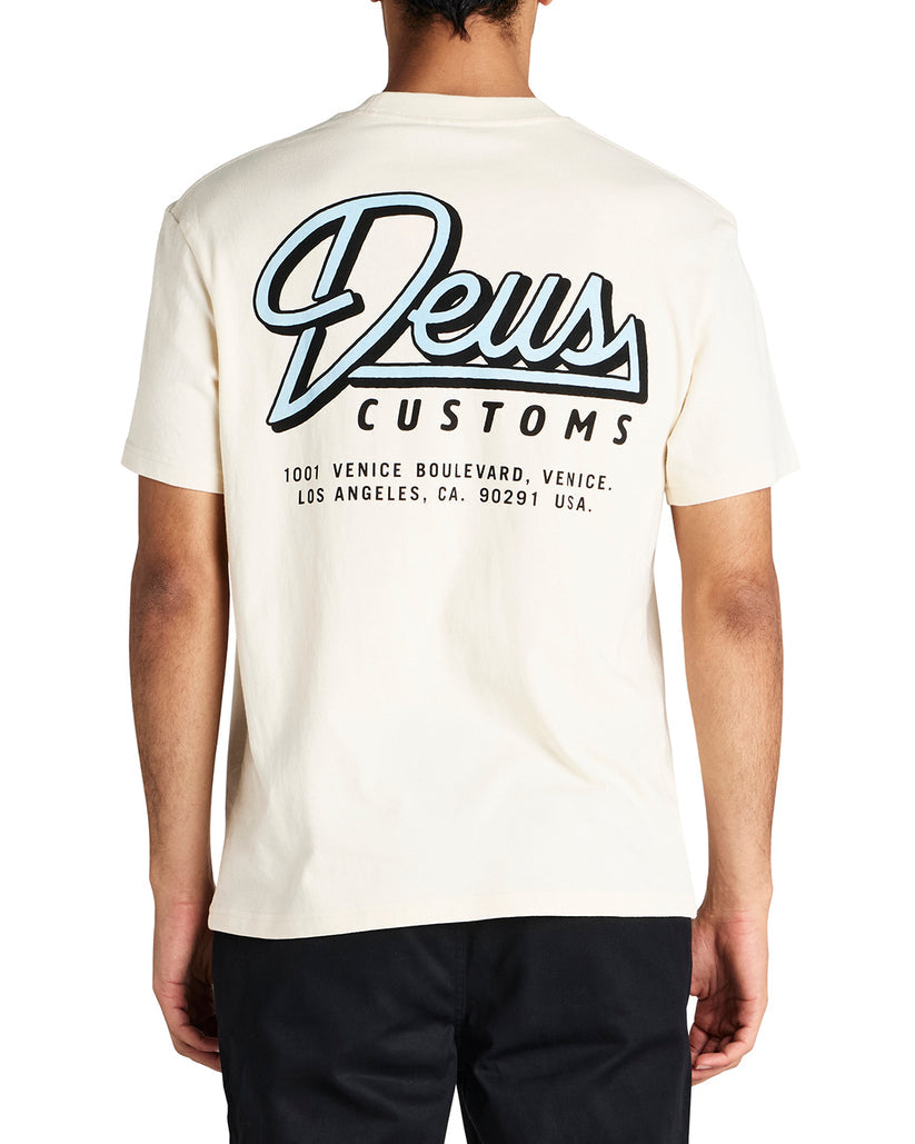 Deus Mens Conduit T-Shirt - Dirty White