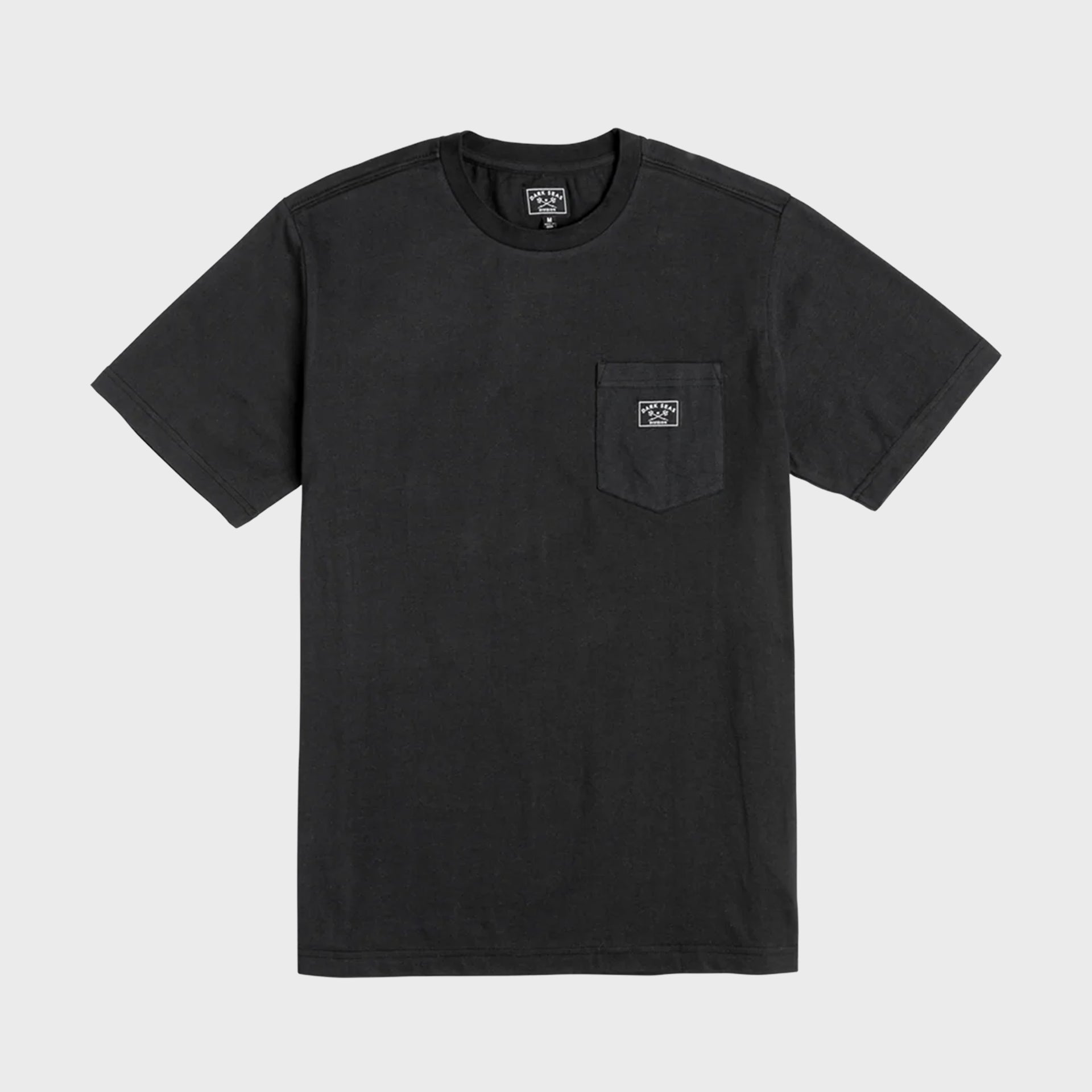 Dark Seas Minimal Knit T-Shirt - Black - ManGo Surfing