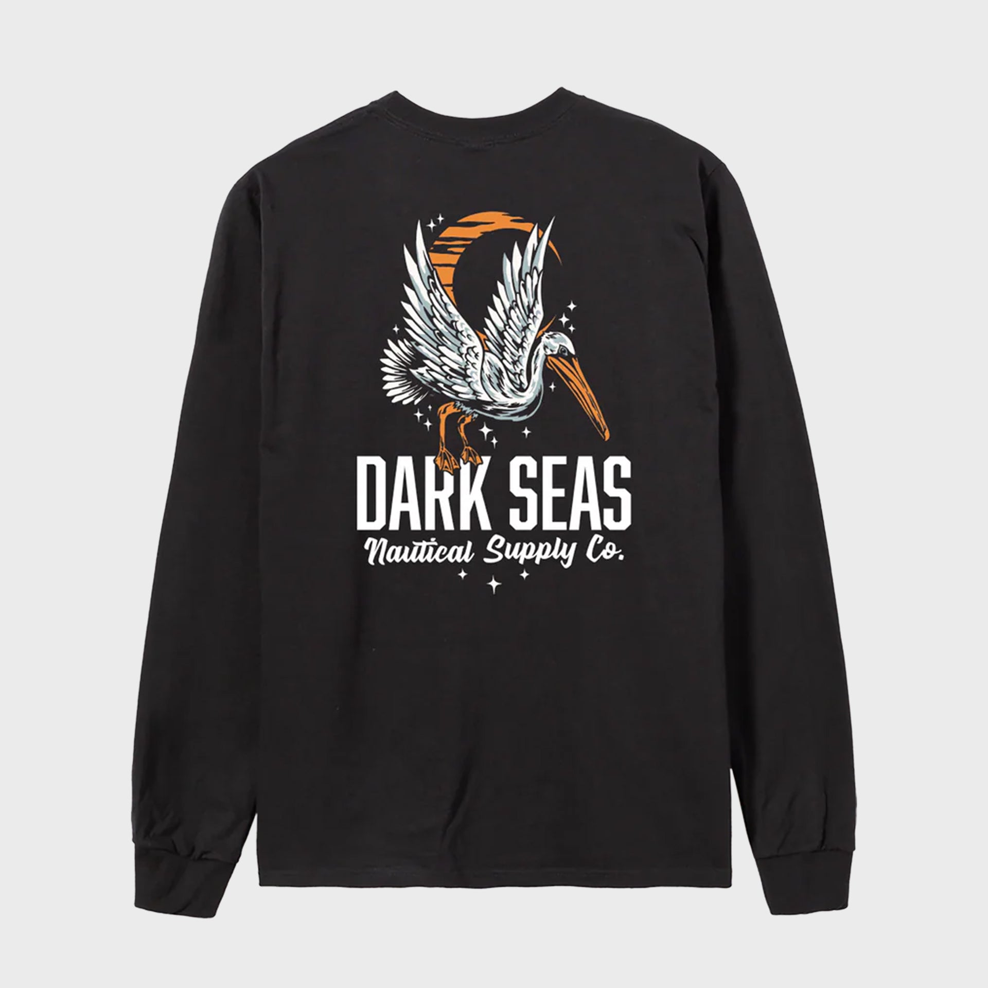 Dark Seas Nite Flyer Long Sleeve T-Shirt - Black - ManGo Surfing