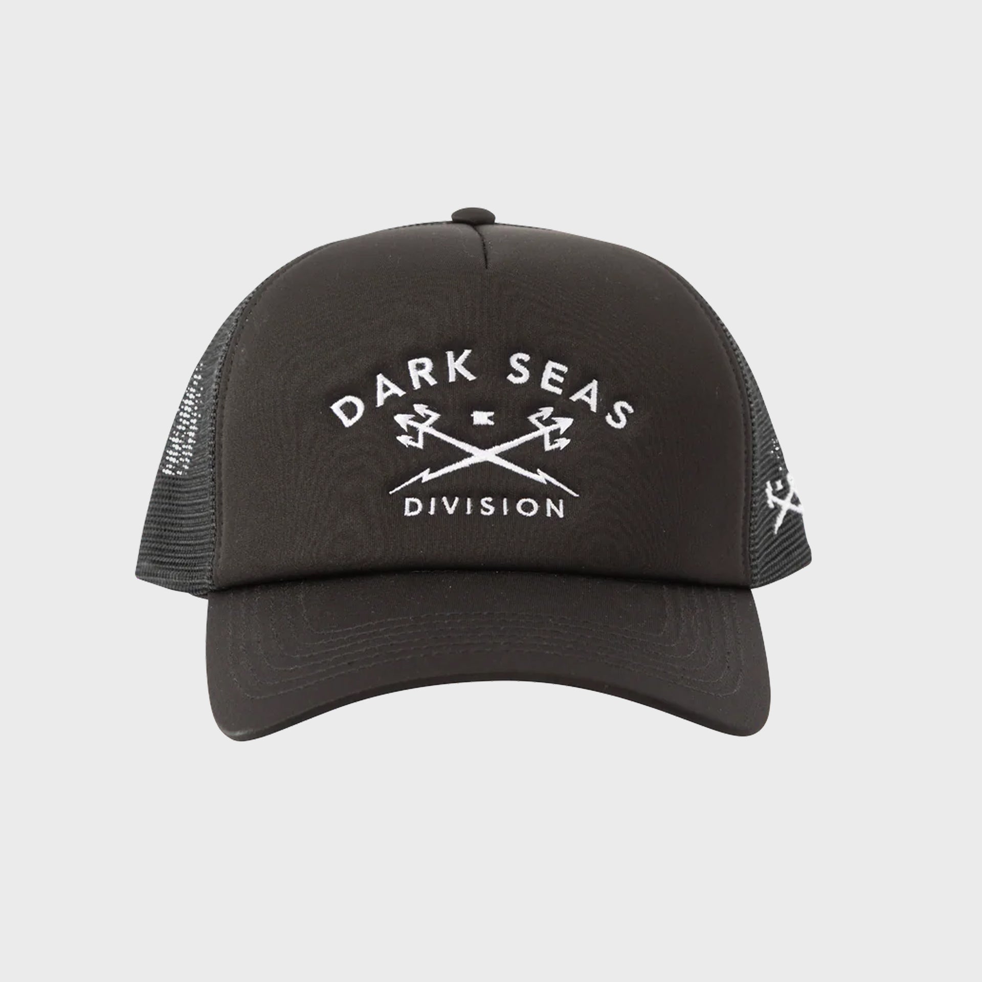 Dark Seas Tridents Foam Hat - One Size - Black - ManGo Surfing
