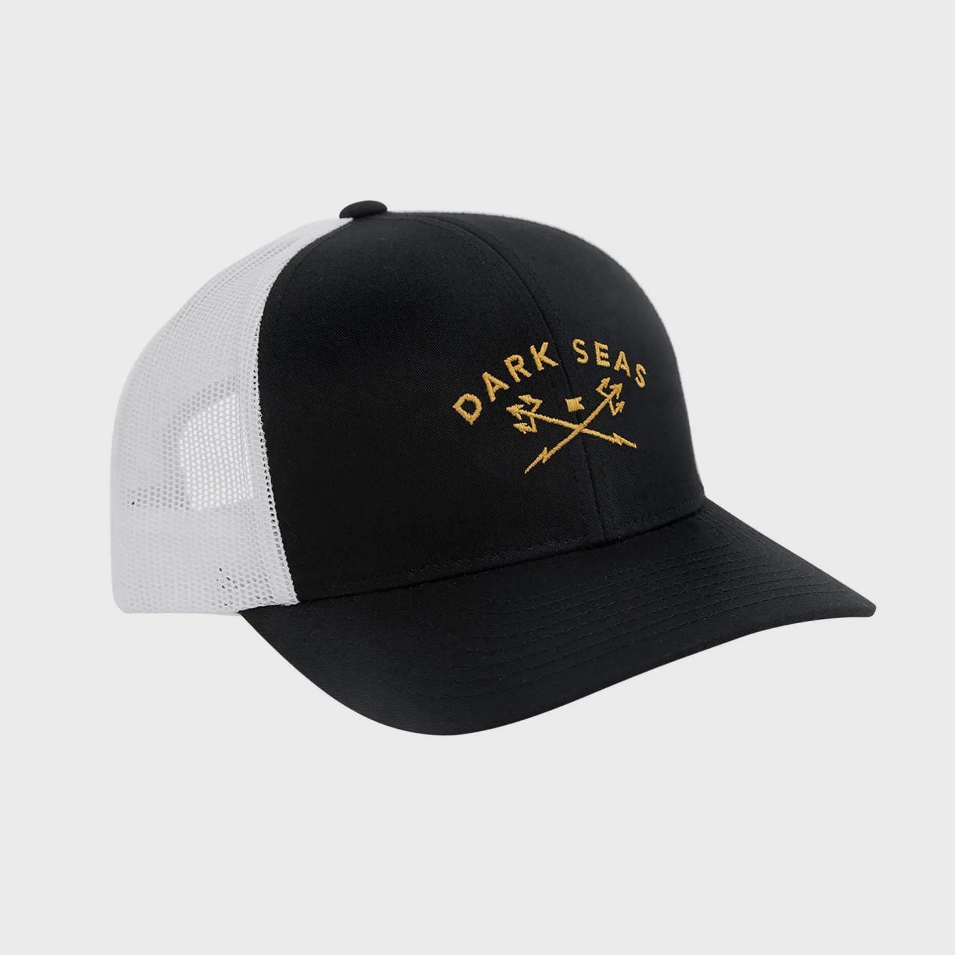 Dark Seas Mens Murre Hat - One Size - Black/White - ManGo Surfing