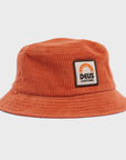 Deus Mens Carmel Cord Bucket Hat - Clay