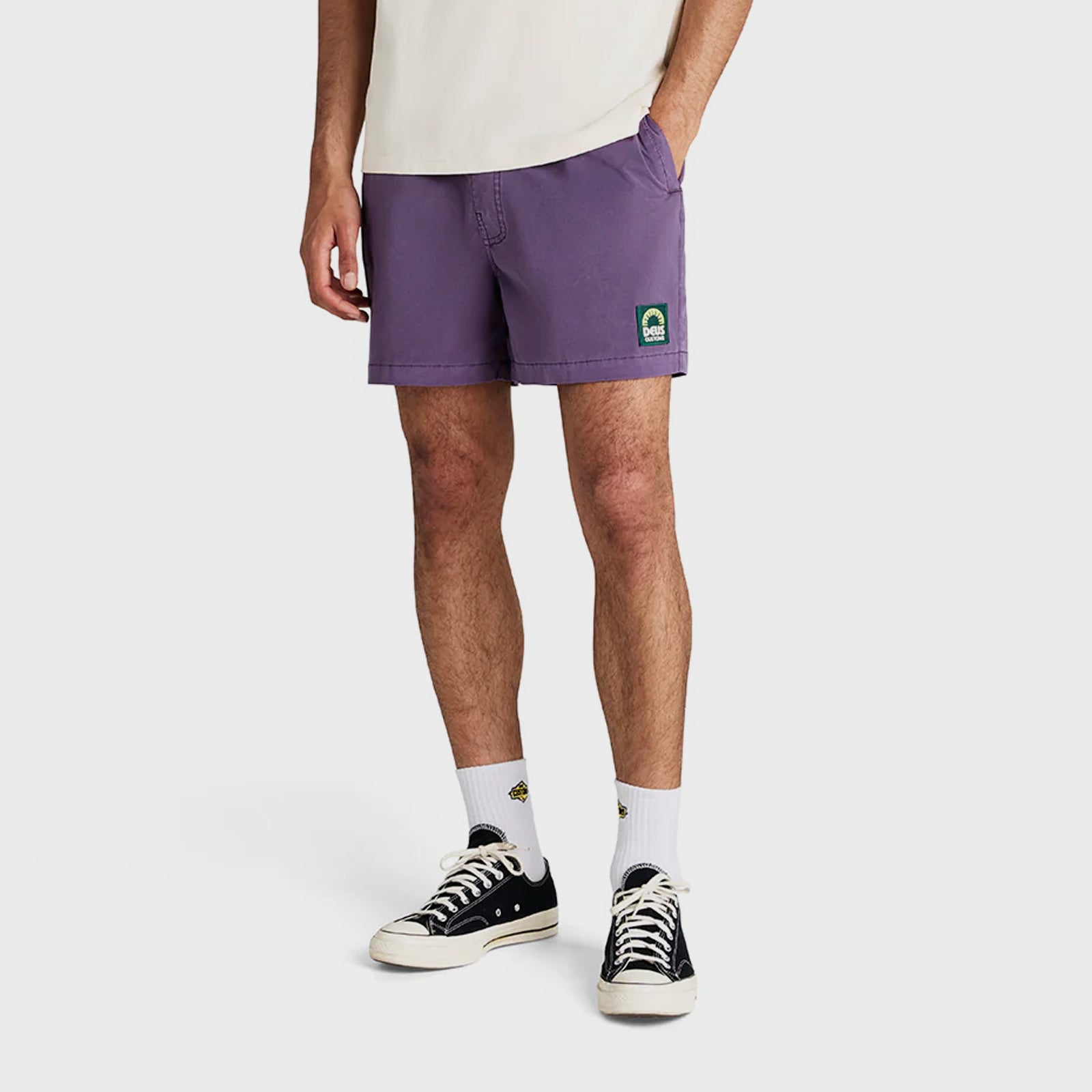 Deus Mens Sandbar GD Swim Shorts - Navy Cosmos
