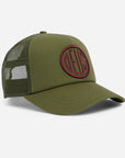 Deus Pill Logo Trucker Hat - One Size - Pine