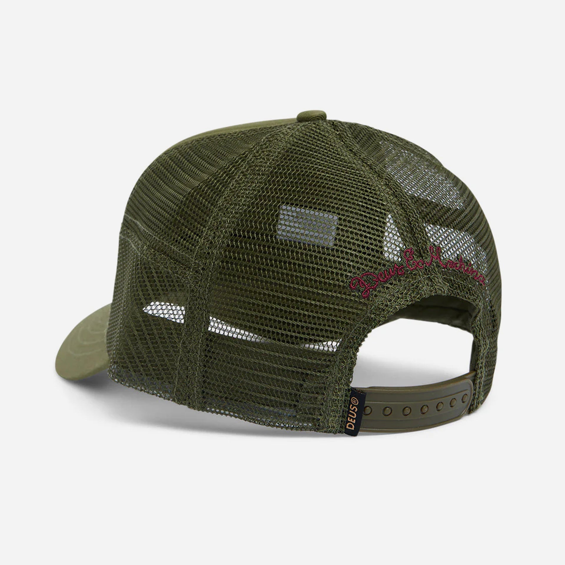 Deus Pill Logo Trucker Hat - One Size - Pine