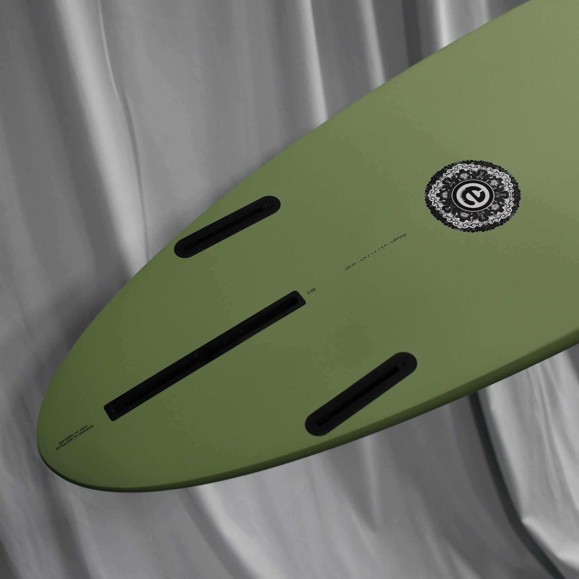Elemnt Midlength Surfboard 1CF+2F Future - Smoke Green