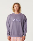 The Critical Slide Society Mens Friends Crew Sweatshirt - Violet