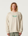 The Critical Slide Society Mens Mellow Crew Sweatshirt - Ecru
