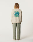 The Critical Slide Society Mens Mellow Crew Sweatshirt - Ecru