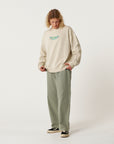 The Critical Slide Society Mens Mellow Crew Sweatshirt - Ecru