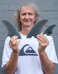 FCS Mark Richards FCS II Neo Glass Tri Retail Fins - Extra Large - Smoke - ManGo Surfing