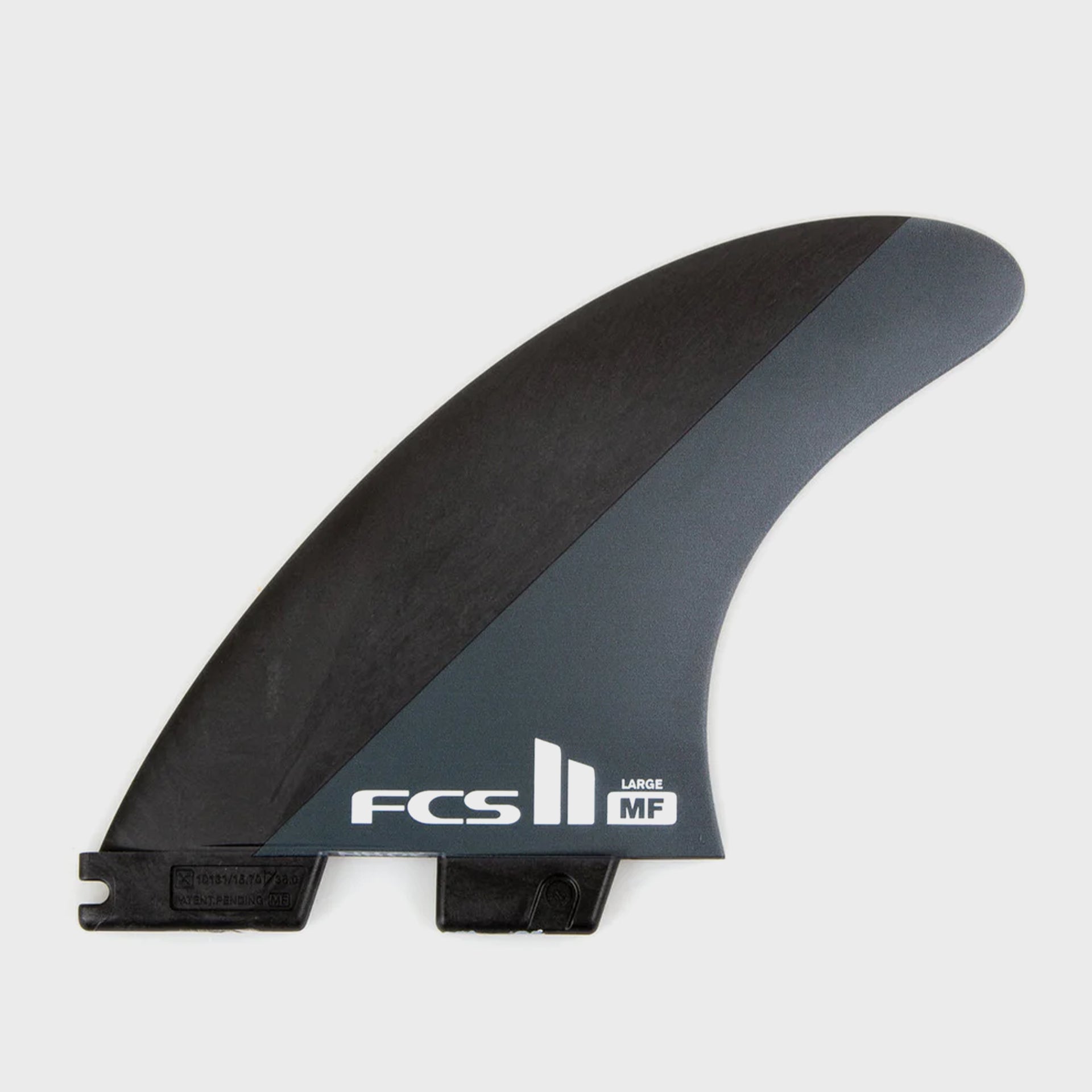 FCS MF FCS II Neo Carbon Tri Fins - Large - Black/Charcoal - ManGo Surfing