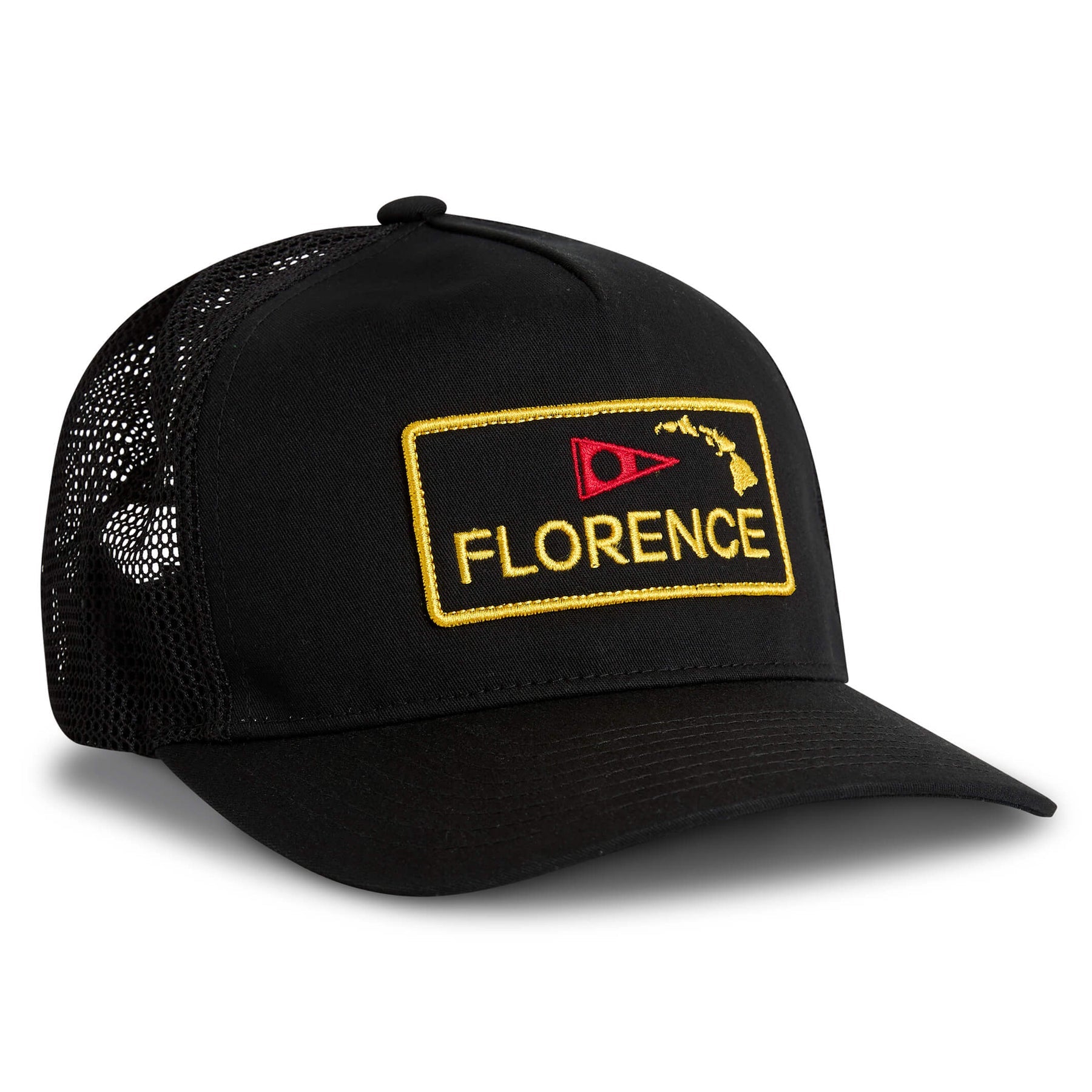 Florence Marine Island Trucker Hat - One Size - Black - ManGo Surfing