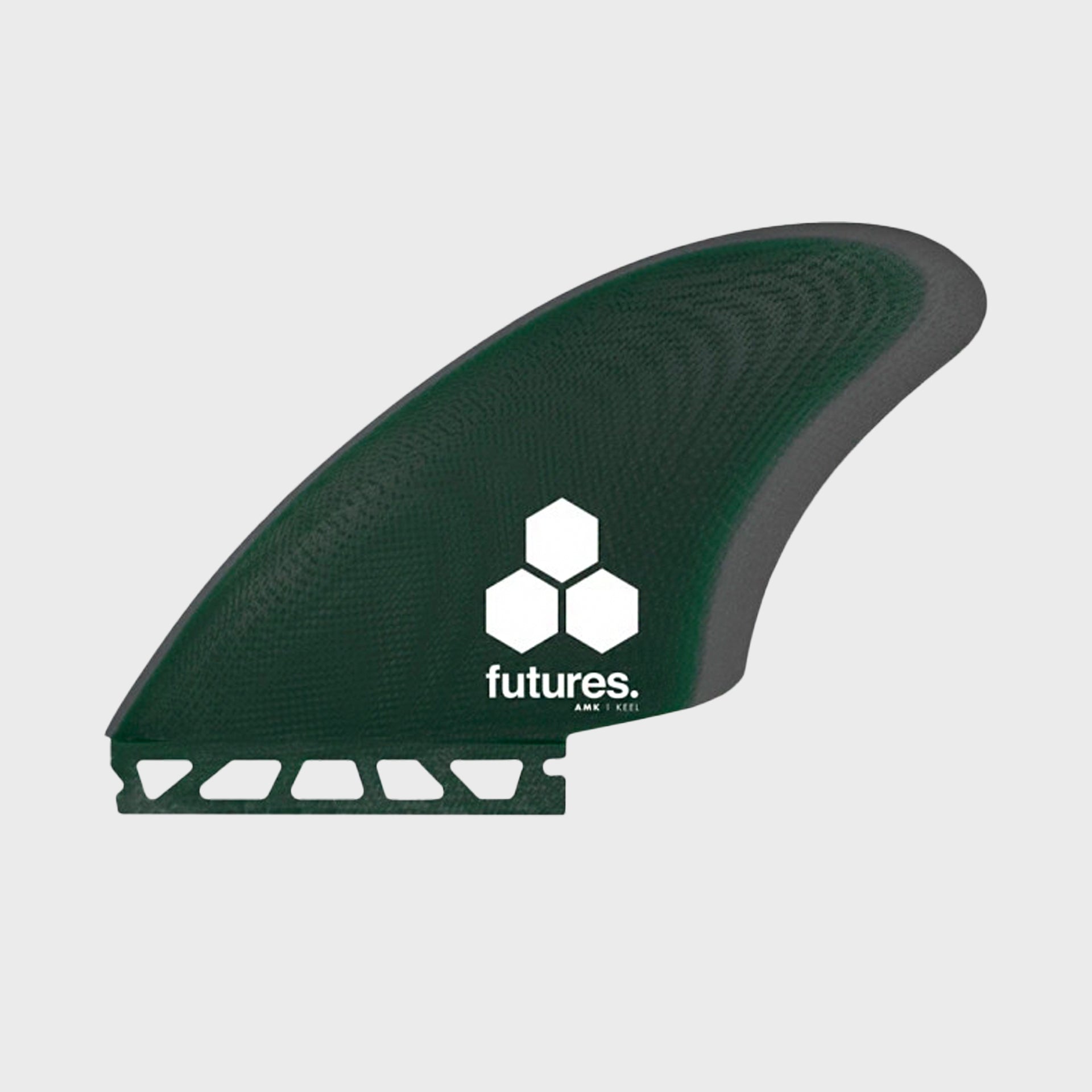 Futures Al Merrick FG Twin Keel Fins - Large - Green/Grey - ManGo Surfing