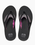 Reef Fanning Women's Flip Flops - Black/Grey - ManGo Surfing