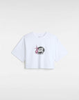 Vans Womens Follow Relax Crop T-Shirt - White - ManGo Surfing