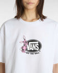 Vans Womens Follow Relax Crop T-Shirt - White - ManGo Surfing