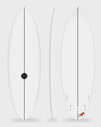 Fourth Surfboards Chilli Bean Hybrid (5 x Fin - Quad Thruster 2+1) Mini-Mid Surfboard