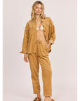 Sisstr Evolution After Hours Cord Shacket - Rattan