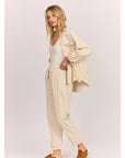 Sisstr Evolution After Hours Cord Shacket - Sea Salt