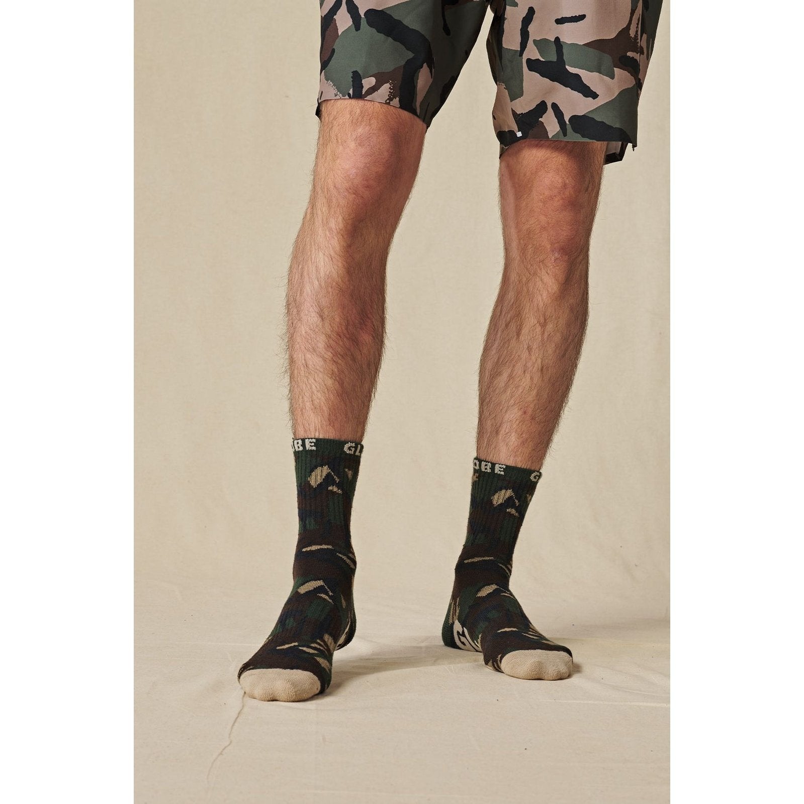 Eco Camo Crew Sock - Mens Socks (3 Pack) - Camo/Assorted - ManGo Surfing