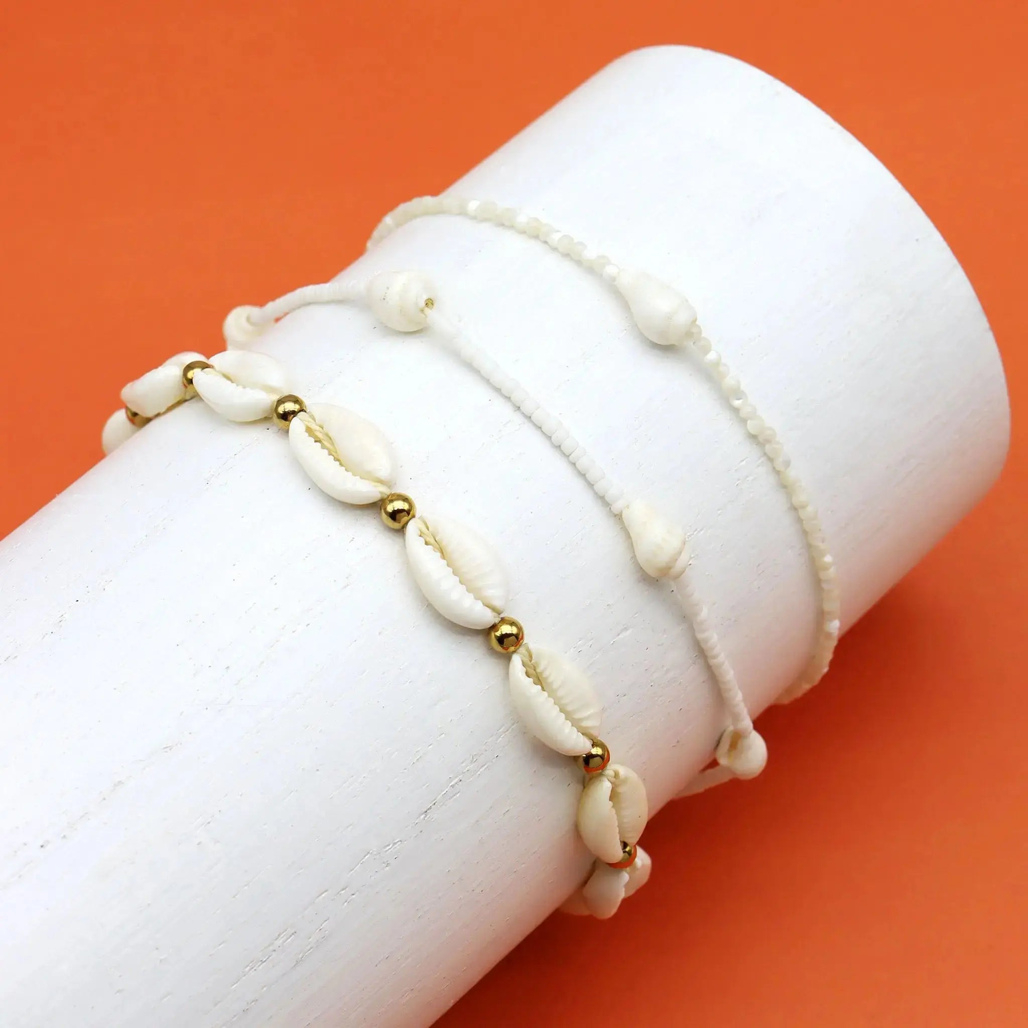 Pineapple Island Giada Rahayu Shell Beaded Necklace - White