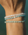 Pineapple Island Oluolu Glitter Cord Beaded Bracelet - Light Blue