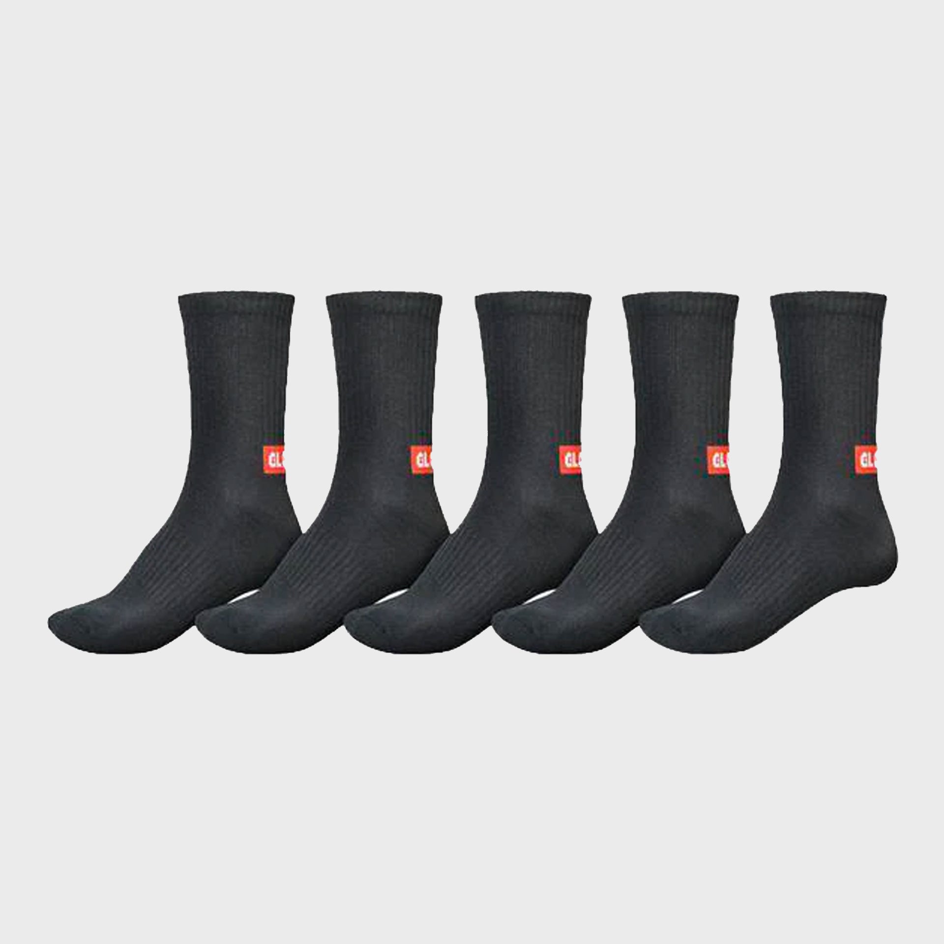 Globe Minibar Crew Socks (5 Pack) - Black - ManGo Surfing