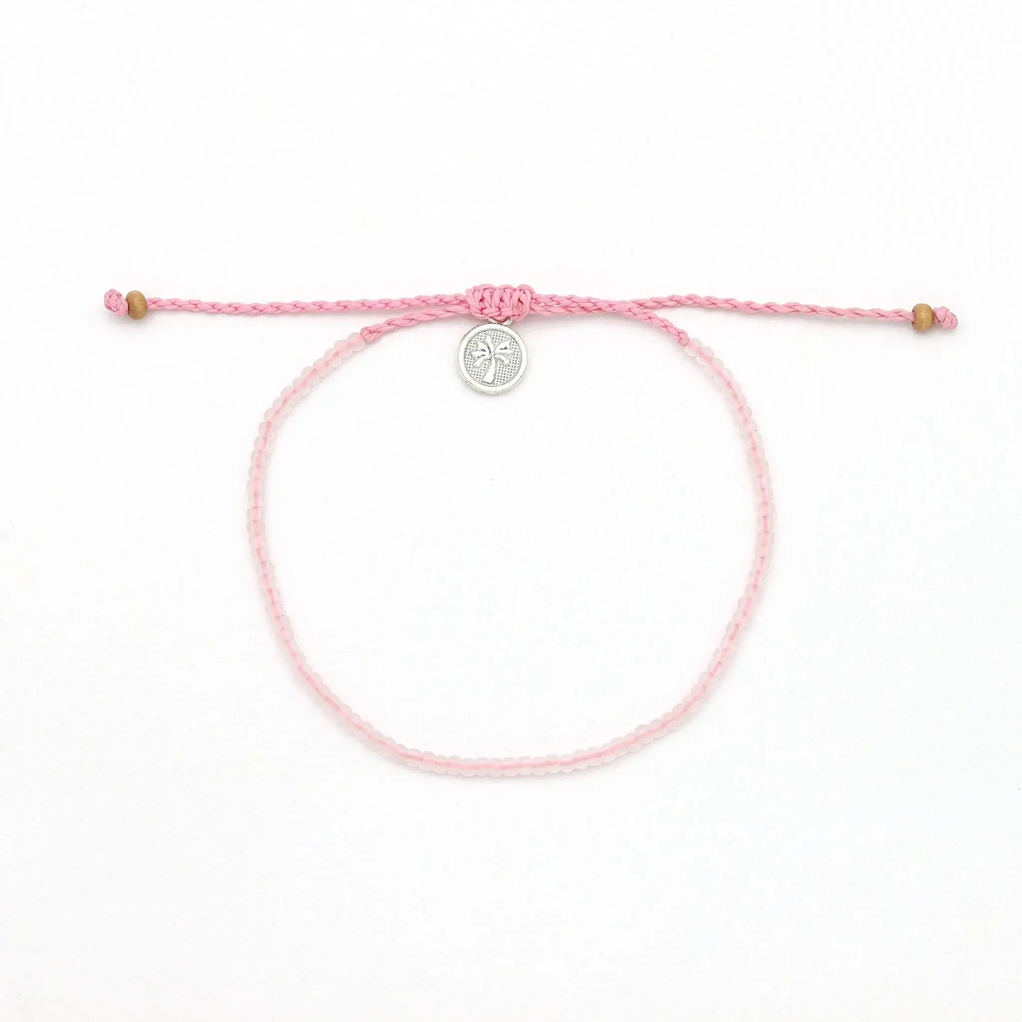 Pineapple Island Ka'anapali Frosted Glass Beaded Bracelet - Pink