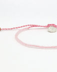 Pineapple Island Ka'anapali Frosted Glass Beaded Bracelet - Pink