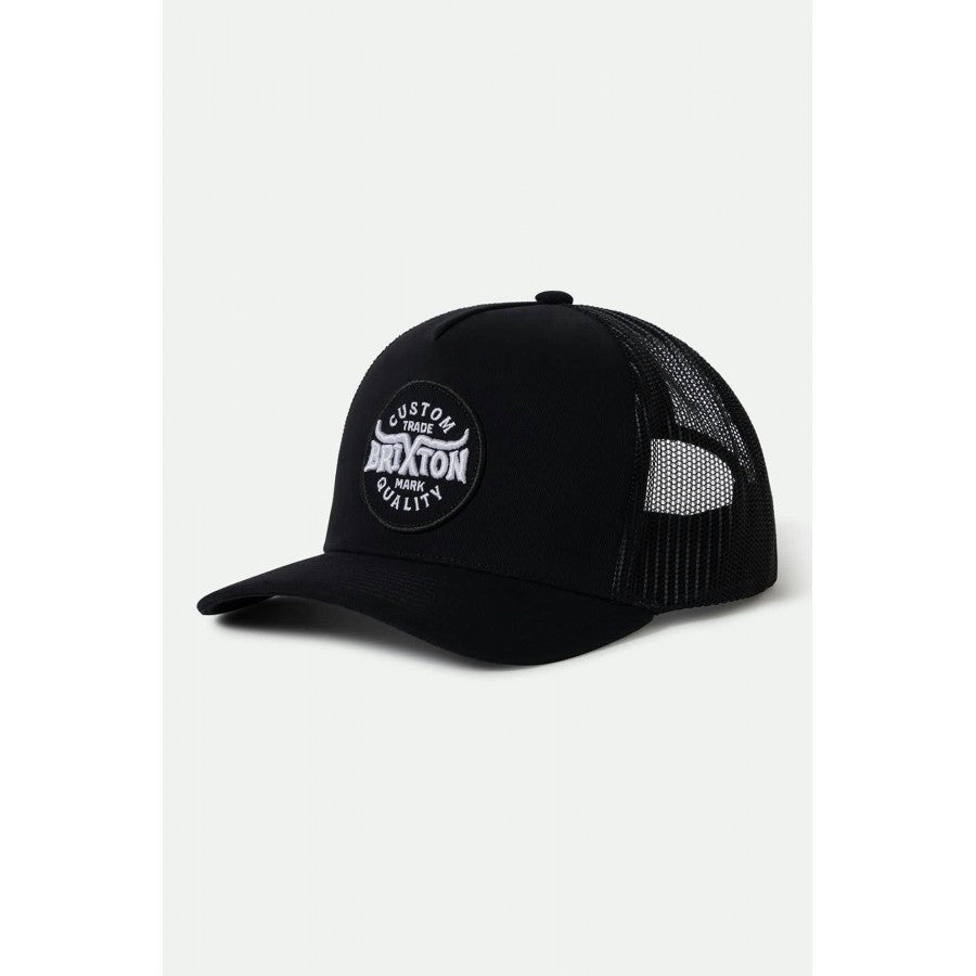 Brixton Gibson C NP MP Trucker Hat - Black/Black