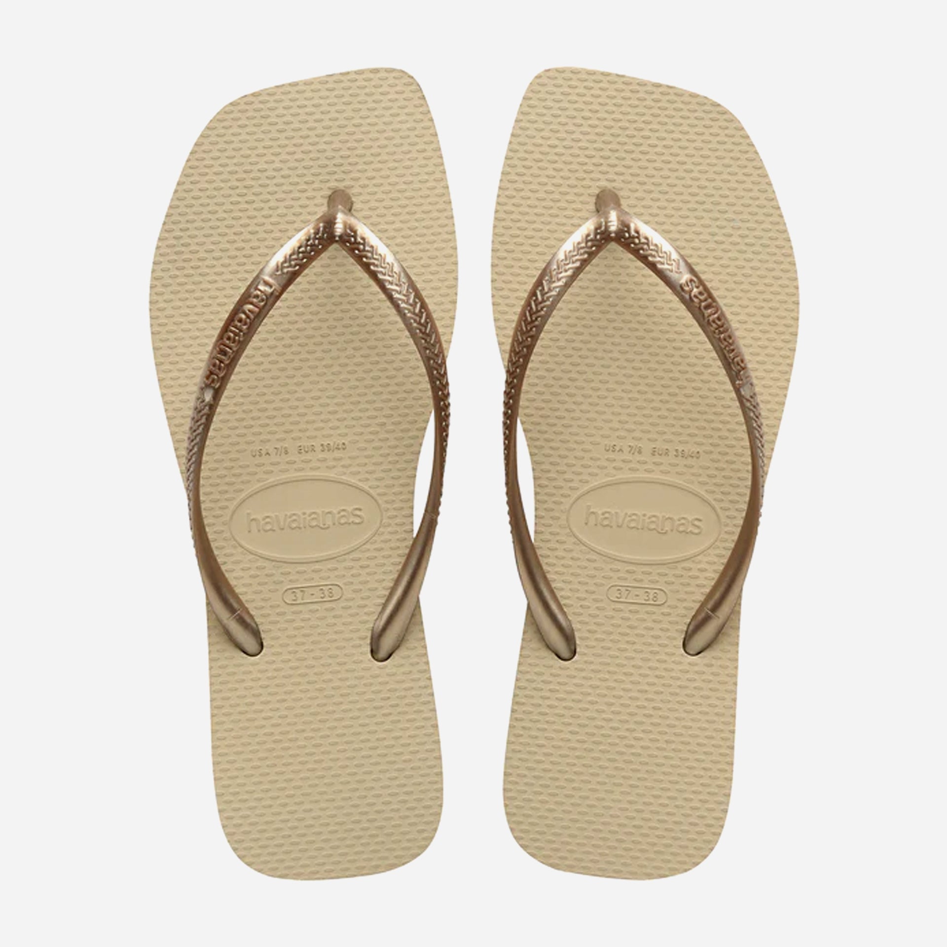 Havaianas Slim Square Flip Flops - Sand Grey - ManGo Surfing