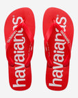 Havaianas Top Logomania II Kids Flip Flops - Ruby Red - ManGo Surfing