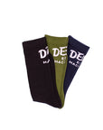 Deus Mens Curvy Socks (3 Pack) - One Size - Multi