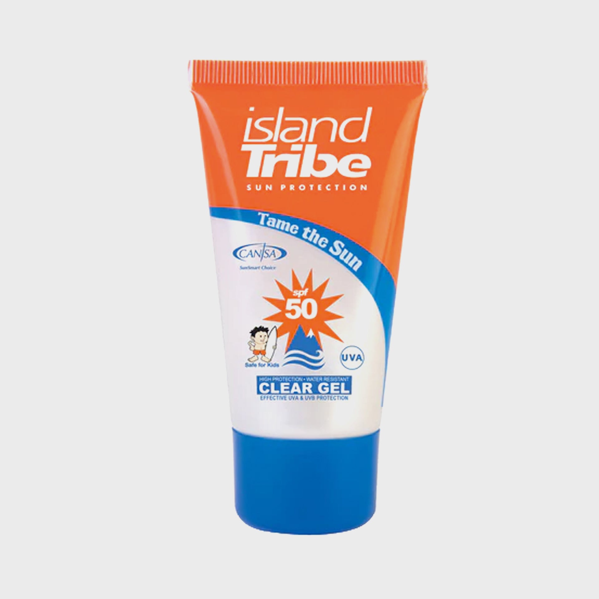 Island Tribe SPF 50 Clear Gel (100ml) - ManGo Surfing