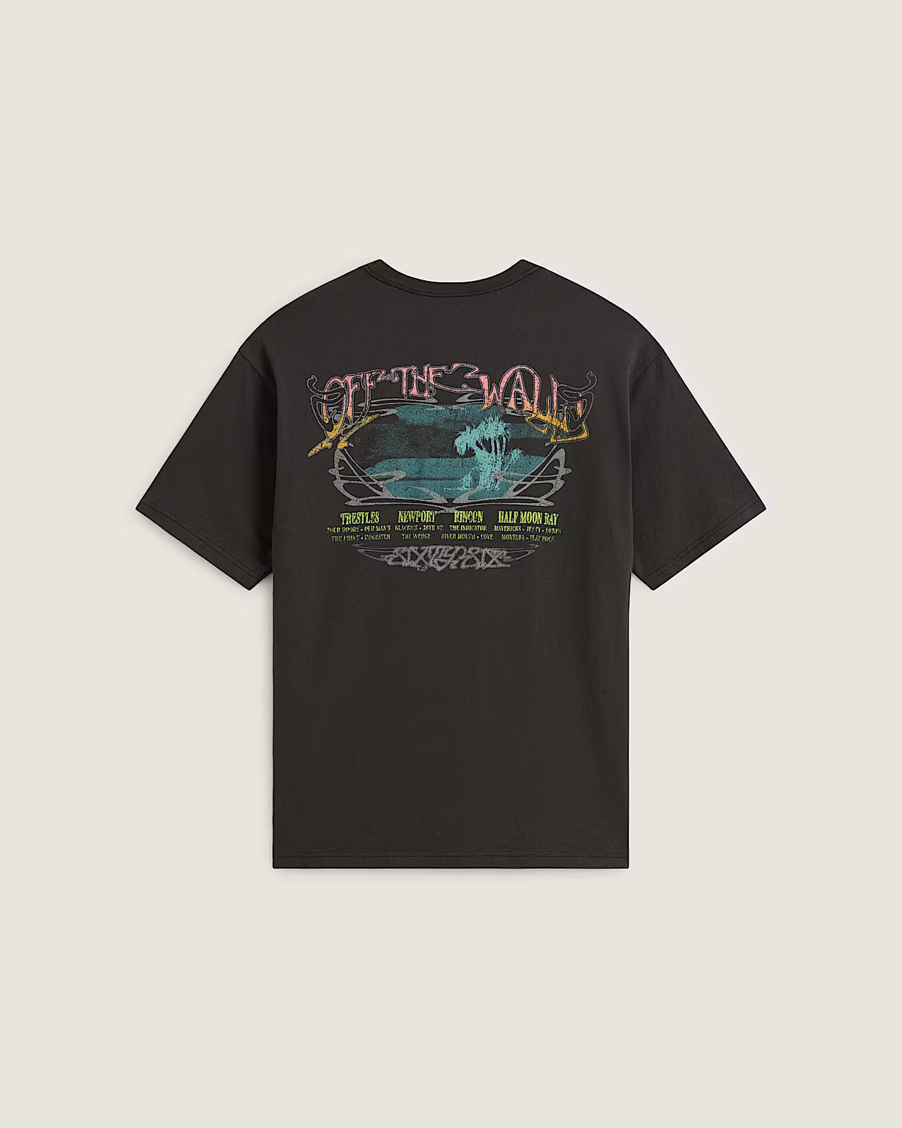 Vans Mens Jetty Sets Short Sleeve T-Shirt - Faded Black