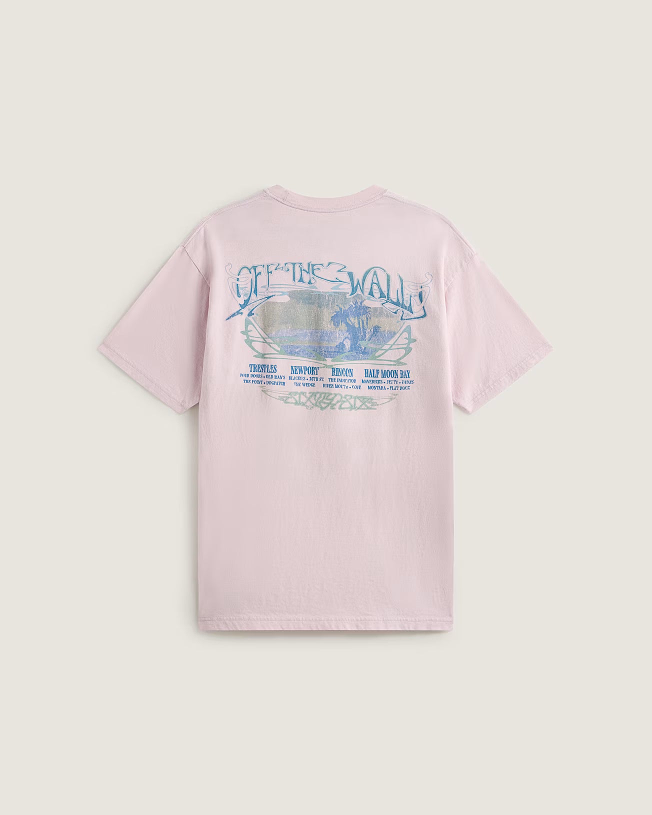 Vans Mens Jetty Sets Short Sleeve T-Shirt - Pale Petal