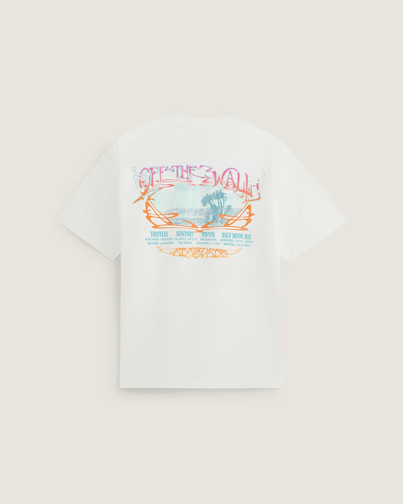 Vans Mens Jetty Sets Short Sleeve T-Shirt - Marshmallow
